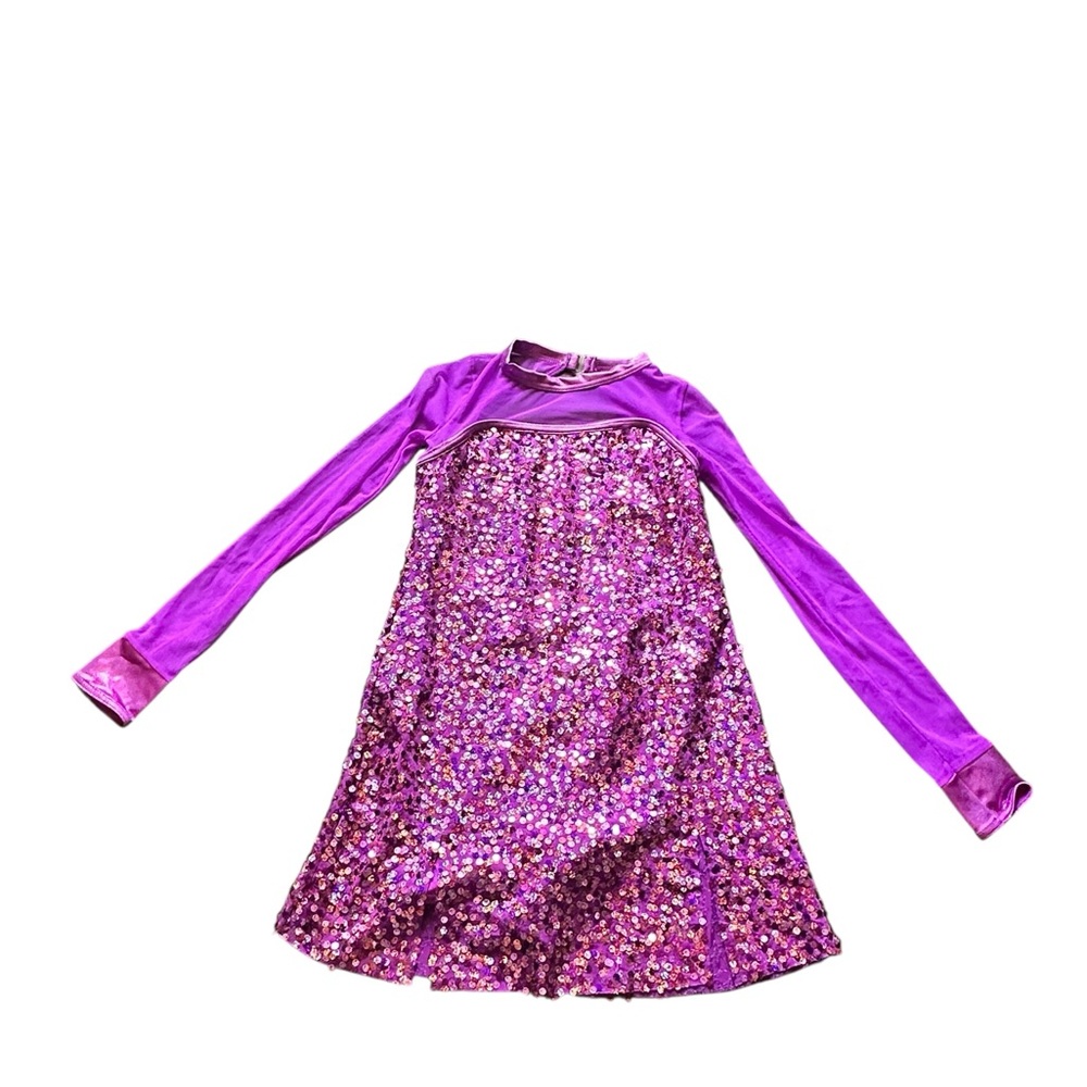 Weissman Vibrant Purple Sequin Dress